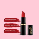 Buy Iba Pure Lips Moisturizing Lipstick Shade A62 Pure Red, 4g | Intense Colour | Vitamin E | Vegan & Cruelty Free - Purplle