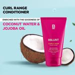 Buy BBLUNT Curly Hair Conditioner for curly hair, with Coconut Water & Jojoba Oil. No Parabens, Sulphates. 100gm - Purplle