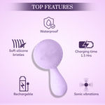 Buy Purplle Glitz Sonic Facial Cleanser | Face Appliance | Smoothening | Exfoliating | Portable | Removes dead skin cells | Multiple speeds 1 Pc - Purplle