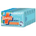 Buy Savlon Cool Hexa Bathing Soap Bar with Instant Cool Feeling (Pack of 5 - 125g each) - Purplle