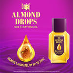 Buy Bajaj Almond Drops Hair Oil enriched with 6X Vitamin E, Reduces Hair Fall, 95 ml - Purplle