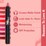 Buy NY Bae Lip Crayon Mets Matte - Say No No 37 (2.8 g) | Nude Brown | Enriched with Vitamin E | Rich Colour - Purplle