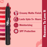 Buy NY Bae Mets Matte Lip Crayon - First Base Special 7 (2.8 g) | Pink | Satiny Matte Finish | Enriched with Vitamin E | Rich Colour Payoff | Long lasting | Transfer & Water Resistant | Multipurpose | Vegan | Cruelty & Paraben Free - Purplle