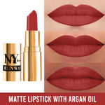 Buy NY Bae Argan Oil Infused Matte Lipstick Runway Range - Passe 8 (4.5 g) | Red | Rich Colour | Long Lasting | Smudgeproof | Cruelty Free - Purplle
