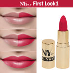 Buy NY Bae Argan Oil Infused Matte Lipstick Runway Range - First Look 1 (4.5 g) | Pink | Creamy Matte Finish | Enriched with Argan Oil | Rich Colour Payoff | Full Coverage | Long lasting | Smudgeproof | Weightless | Cruelty Free - Purplle