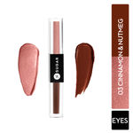 Buy SUGAR Cosmetics Two Good To Be True Dual Liquid Eyeshadow | Matte & Metallic | Smudgeproof & Transferproof | 03 Cinnamon & Nutmeg (1.5 ml Each Side) - Purplle