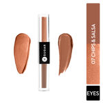 Buy SUGAR Cosmetics Two Good To Be True Dual Liquid Eyeshadow | Matte & Metallic | Smudgeproof & Transferproof | 07 Chips & Salsa (1.5 ml Each Side) - Purplle
