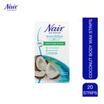 Buy Nair Coconut Body Wax Strips 20 Strips - Purplle