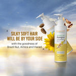Buy Aryanveda Dryness Care Shampoo with Conditioner, Brazil Nut, Arnica and Harad for All Hair Types, 200ml - Purplle
