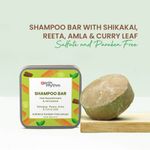 Buy Earth Rhythm Shampoo Bar With Shikakai, Reeta, Amla & Curry Leaf | Strengthen Hair, Controls Frizz, Prevents Premature Greying | for All Hair Types | Men & Women | With Tin - 80 G - Purplle