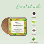 Buy Earth Rhythm Shampoo Bar With Shikakai, Reeta, Amla & Curry Leaf | Strengthen Hair, Controls Frizz, Prevents Premature Greying | for All Hair Types | Men & Women | With Tin - 80 G - Purplle