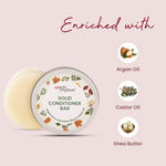 Buy Earth Rhythm Solid Conditioner Bar Argan & Black Castor Oil | Deep Conditions Hair, Balance scalp pH levels, Prevent Dryness, Boost Shine | for All Hair Types | Men & Women | With Tin - 80 G - Purplle