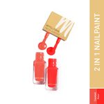 Buy MyGlamm 2IN1 Nail Paint-Cocktail hour -2X5ml - Purplle