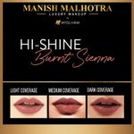 Buy Manish Malhotra Beauty By MyGlamm Hi-Shine Lipstick-Burnt Sienna-4gm - Purplle