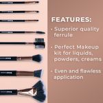 Buy Bronson Professional Makeup Brush Set - 8 pcs - Purplle