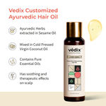 Buy Vedix Customized Ayurvedic Mens Hair Oil for Hair Growth - Praya Root Stimulating Hair Oil With Neem + Camphor + Amla Customized For Oily Scalp & Wavy Hair (100 ml) - Purplle