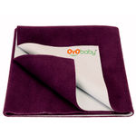 Buy OYO Baby Waterproof Bed Protector Baby Dry Sheet, Medium, Plum (70 cm x 100 cm) - Purplle