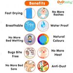 Buy OYO Baby Waterproof Bed Protector Baby Dry Sheet, Large, Firoza (140 cm x 100 cm) - Large - Purplle