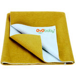 Buy OYO Baby Waterproof Bed Protector Baby Dry Sheet, Large, Golden (140 cm x 100 cm) Large - Purplle