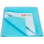 Buy OYO Baby Waterproof Bed Protector Baby Dry Sheet, Large, Sea Blue (140 cm x 100 cm) Large - Purplle
