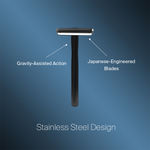 Buy Bombay Shaving CompanyA Black PrecisionA Safety Razor +A 5 Stainless StilA Feather BladesA Combo for Men | Anti Slip Grip | Eliminates Nicks & Cuts, Black 400 gm - Purplle