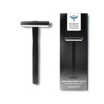 Buy Bombay Shaving CompanyA Black PrecisionA Safety Razor +A 5 Stainless StilA Feather BladesA Combo for Men | Anti Slip Grip | Eliminates Nicks & Cuts, Black 400 gm - Purplle