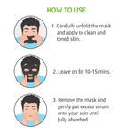 Buy Bombay Shaving Company Charcoal Face Sheet Mask (Pack of 3) | For Easy At-Home Skin Restoration 150 gm - Purplle