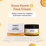 Buy Sirona Vitamin C Face Cream for Hydrates Skin, Provides Skin Radiance & Reduces Dark Spots with Hyaluronic Acid & Tasmanian Pepper Fruit – 50 gm - Purplle