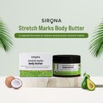 Buy Sirona stretch marks Body Butter for Reduces Stretch Marks, Smoothes itchiness & prevents moisture loss with Vitamin A, Avocado Oil, Shea Butter & Coconut Oil - 100 gm - Purplle