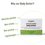 Buy Sirona stretch marks Body Butter for Reduces Stretch Marks, Smoothes itchiness & prevents moisture loss with Vitamin A, Avocado Oil, Shea Butter & Coconut Oil - 100 gm - Purplle