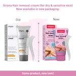 Buy Sirona Talc Free Hair Removal Cream for Dry & Sensitive Skin with Aloevera, Vitamin E & Shea Butter - 50 gm - Purplle