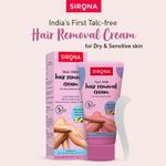 Buy Sirona Talc Free Hair Removal Cream for Dry & Sensitive Skin with Aloevera, Vitamin E & Shea Butter - 50 gm - Purplle