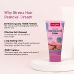 Buy Sirona Talc Free Hair Removal Cream for Dry & Sensitive Skin with Aloevera, Vitamin E & Shea Butter - 50 gm - Purplle