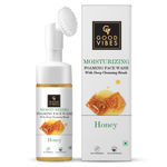 Buy Good Vibes Honey Moisturizing Foaming Face Wash With Deep Cleansing Brush | No Parabens, No Sulphates, No Mineral Oil, No Animal Testing (150 ml) - Purplle