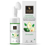Buy Good Vibes Avocado Gentle Cleansing Foaming Face Wash With Deep Cleansing Brush | No Parabens, No Sulphates, No Mineral Oil (150 ml) - Purplle