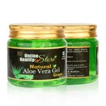 Buy Online Quality Store Organic Aloe Vera Gel green |pure aloe vera gel for face and hair |Non-Toxic Aloe Vera Gel for Acne, Scars, Glowing & Radiant Skin,200g - Purplle