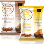 Buy Online Quality Store Kasturi Turmeric Powder for Face + Pure Organic Sandalwood Powder For Skin Whitening(Pack of 2, 100g each, Total 200g Pack) - Purplle