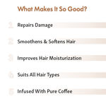 Buy mCaffeine Latte Coffee Conditioner for Damage Repair with Coconut Milk | Nourishes Dry Hair | Sulphate & Paraben Free for Smooth & Shiny Hair | For Men & Women | 250 ml - Purplle