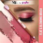 Buy NY Bae Eye Love Dual Brush- Flat & Blending | Eyeshadow Brush | Multipurpose| Smooth Blending | Even Application | Fine & Soft Bristles - Purplle