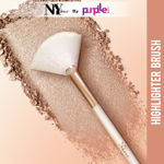 Buy NY Bae Pro Highlighter Brush | Fan Brush | Smooth Blending | Even Application | Fine & Soft Bristles - Purplle