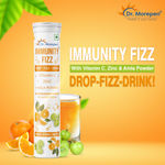 Buy DR. MOREPEN Immunity Fizz Effervescent Tablets With Vitamin C, Zinc & Amla Powder, Orange Flavour - 20 Tablets - Purplle