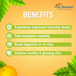 Buy DR. MOREPEN Immunity Fizz Effervescent Tablets With Vitamin C, Zinc & Amla Powder, Orange Flavour - 20 Tablets - Purplle