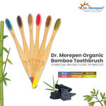 Buy DR. MOREPEN Organic Bamboo Toothbrush For Adults Pack of 6 - Purplle