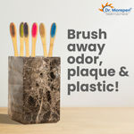 Buy DR. MOREPEN Organic Bamboo Toothbrush For Adults Pack of 6 - Purplle