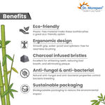 Buy DR. MOREPEN Organic Bamboo Toothbrush For Adults Pack of 6 - Purplle