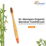 Buy DR. MOREPEN Organic Bamboo Toothbrush For Adults - Orange 1 Pc - Purplle