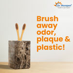 Buy DR. MOREPEN Organic Bamboo Toothbrush For Adults - Orange 1 Pc - Purplle
