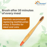 Buy DR. MOREPEN Organic Bamboo Toothbrush For Adults - Orange 1 Pc - Purplle