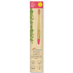 Buy DR. MOREPEN Organic Bamboo Toothbrush For Adults - Pink 1 Pc - Purplle