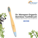 Buy DR. MOREPEN Organic Bamboo Toothbrush For Kids - Soft Blue 1 Pc - Purplle
